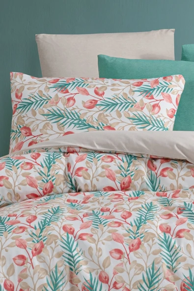 Lastikli Çarşaflı Tek Kişilik Nevresim Takımı Lemon Red - 5