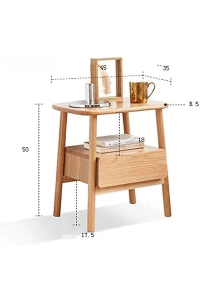 ReMa-design Ahşap Mina Komodin - Resim 5