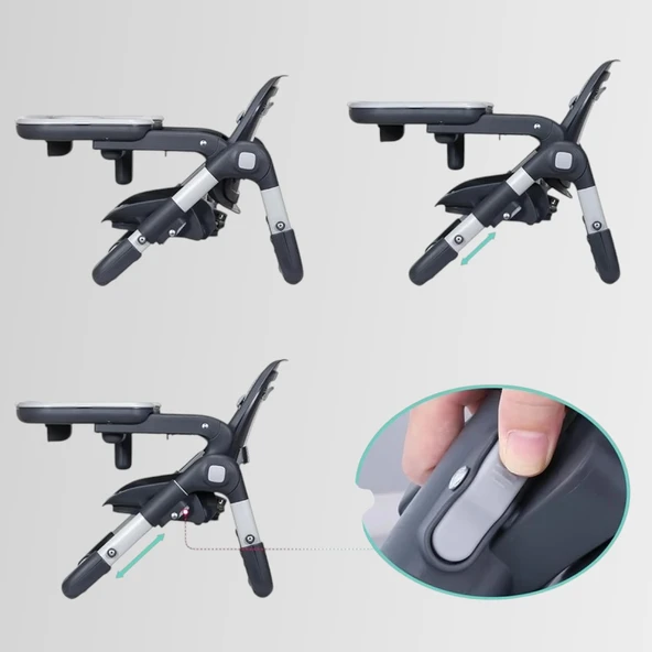 Nanny Portatif Yükseltici Lüks Bebek Mama Sandalyesi - 3