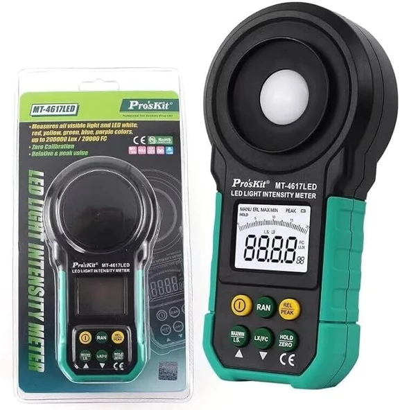 Mt-4617led Proskit Lüksmetre Hassas Işık Ölçer Proskit - 3