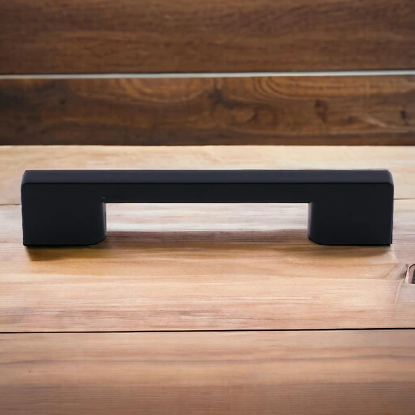 (SERT PLASTİK) 20 Adet Köprü 128 Mm Siyah Mobilya Mutfak Çekmece Dolabı Dolap Kulbu Kulpu Kulpları - Resim 3