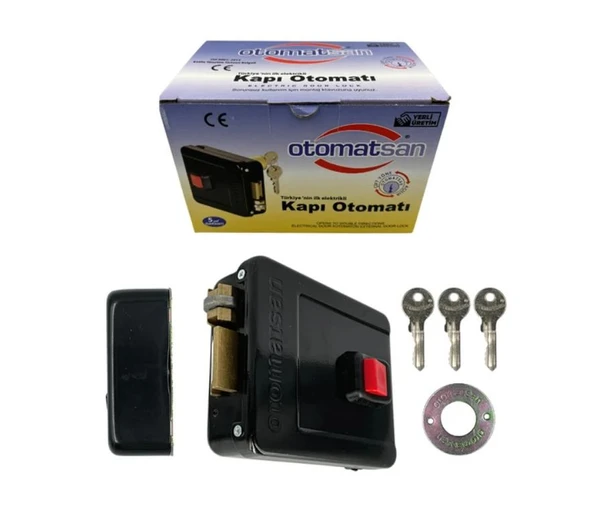 Otomatsan 52mm Siyah Elektrikli Kapı Otomatı - 3