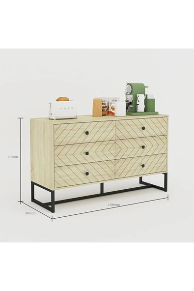 ReMa-design Ahşap Dominic Şifonyer - Resim 8