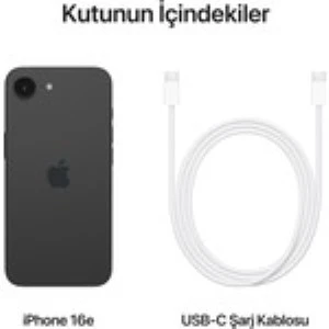 Apple iPhone 16E 128GB Siyah Cep Telefonu (Apple Türkiye Garantili) - Resim 5