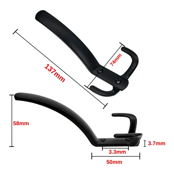Noktalı Portmanto Vestiyer Askısı Metal Mat Siyah 3’lü - 2