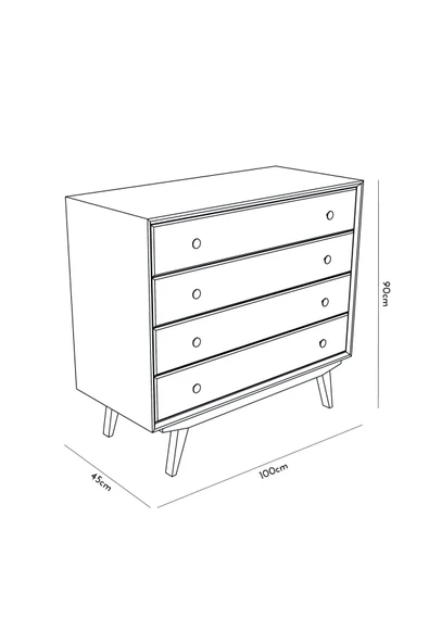 ReMa-design Ahşap Rem Şifonyer - Resim 4