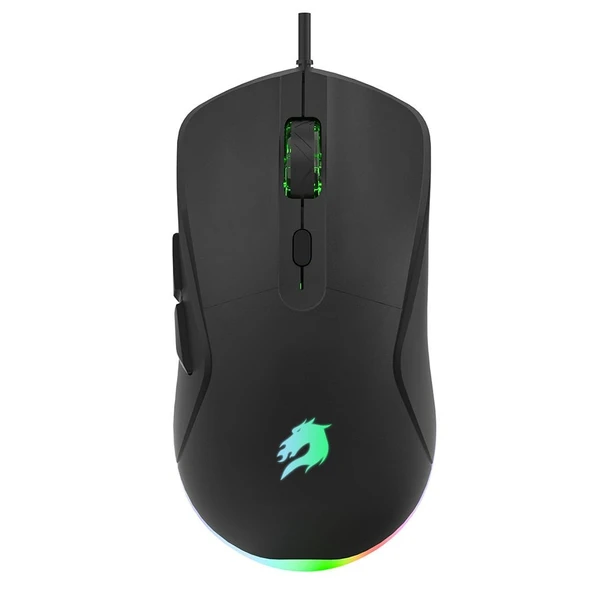 GameBooster Knight KM-11B Rainbow Aydınlatmalı Kablolu Oyuncu Klavye & RGB Mouse Set - Siyah - Resim 4