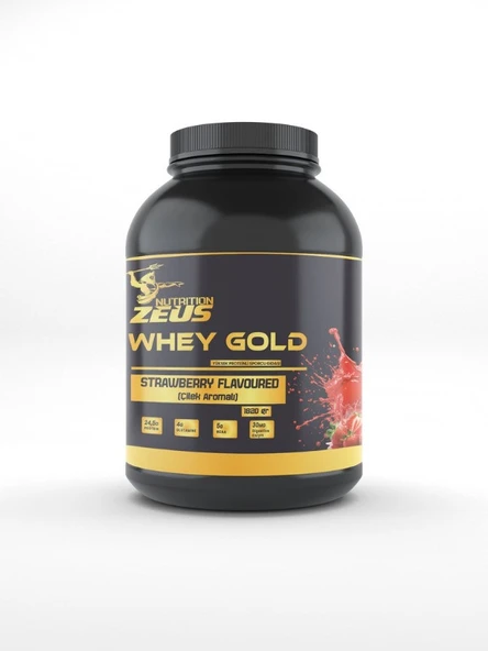 Zeus Nutrition Whey Gold WPC70 1820gr-Çilek-Aromalı