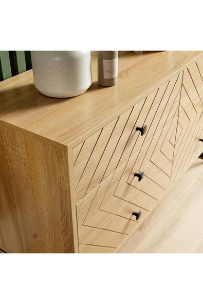 ReMa-design Ahşap Dominic Şifonyer - Resim 3