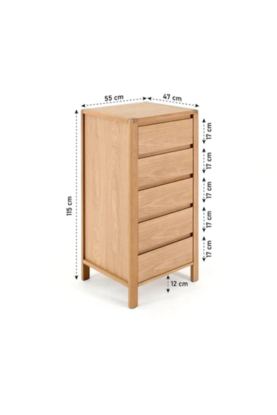 ReMa-design Ahşap Kamren Şifonyer - Resim 8