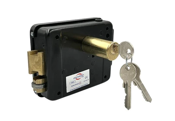Otomatsan 52mm Siyah Elektrikli Kapı Otomatı - 2