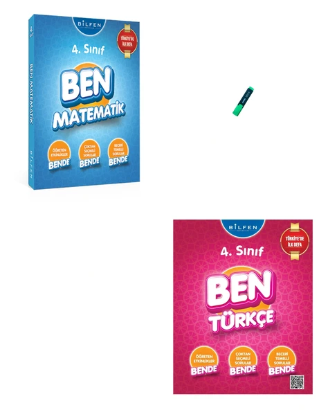 4. Sınıf Ben Serisi Etkinlikli Matematik ve Türkçe Soru Bankası