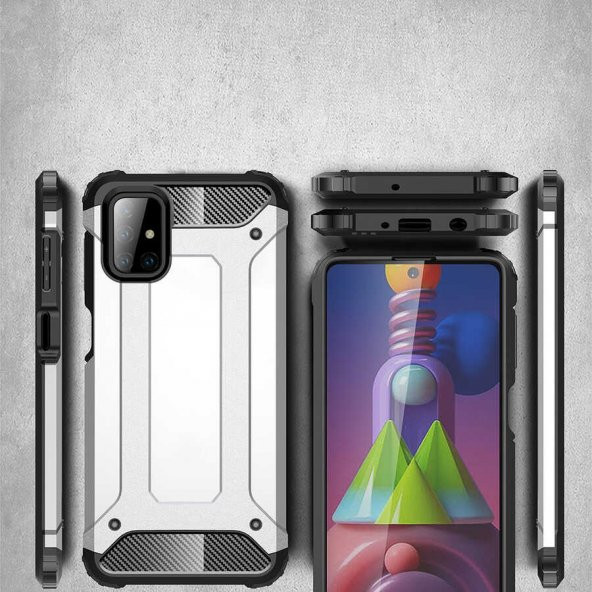 Galaxy M51 Kılıf Zore Crash Silikon - 3