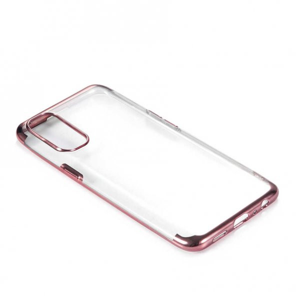 Oppo Reno 4 Kılıf Zore Dört Köşeli Lazer Silikon Kapak - 2