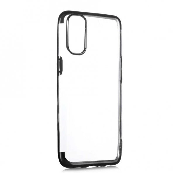 Oppo Reno 4 Kılıf Zore Dört Köşeli Lazer Silikon Kapak - 5