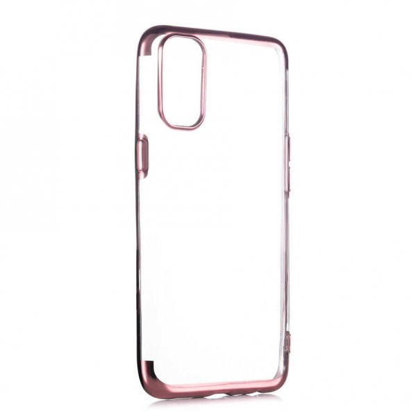 Oppo Reno 4 Kılıf Zore Dört Köşeli Lazer Silikon Kapak - 7