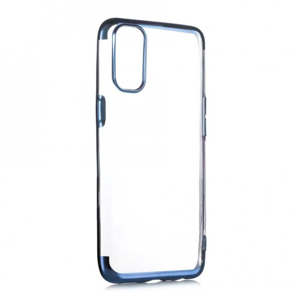 Oppo Reno 4 Kılıf Zore Dört Köşeli Lazer Silikon Kapak - 9