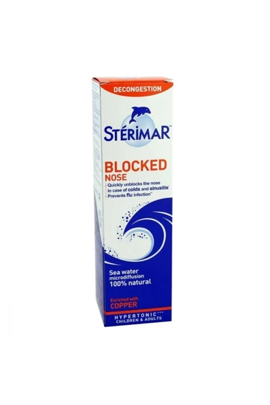 Sterimar Tıkalı Burun Hypertonic Yetişkin 50 Ml-skt:01/2027