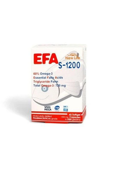 New Life Efa S-1200 Omega3 45 Kapsül