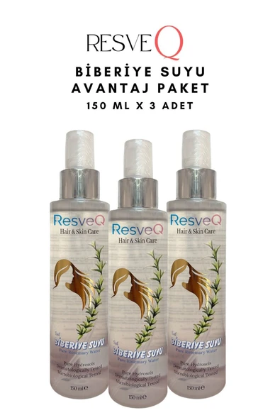 Resveq Saf Biberiye Suyu 150 ML X 3 ADET Avantaj Paket