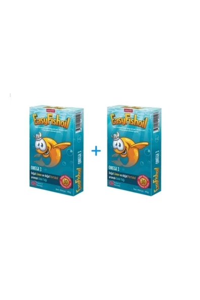 Easy Fishoil Easyfishoil Omega 3 Çiğnenebilir 30 Jel Tablet - 2 Adet