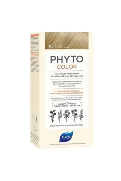 Phyto Color 10 Bitkisel Saç Boyası Çok Açık Sarı