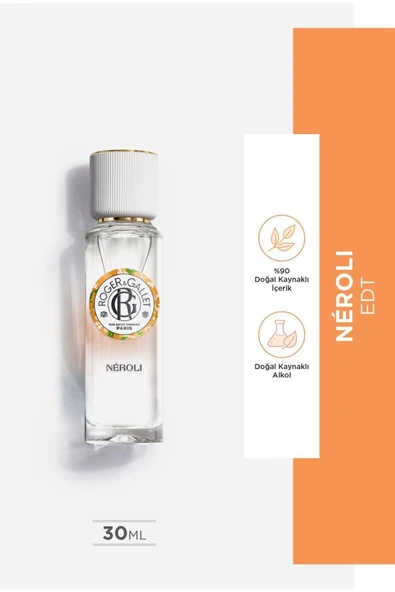 Roger&Gallet Neroli Edt Portakal Çiçeği Özü, Ölmez Otu Içeren, Çiçeksi, Rahatlatıcı Parfüm 30 ml