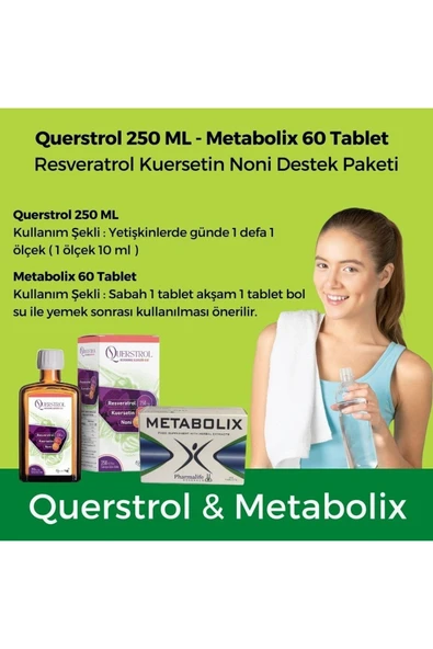 querstrol 250 Ml - Metabolix 60 Tablet | Resveratrol Kuersetin Destek Paketi - 2