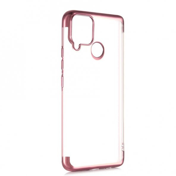 Realme C25 Kılıf Zore Dört Köşeli Lazer Silikon - 2