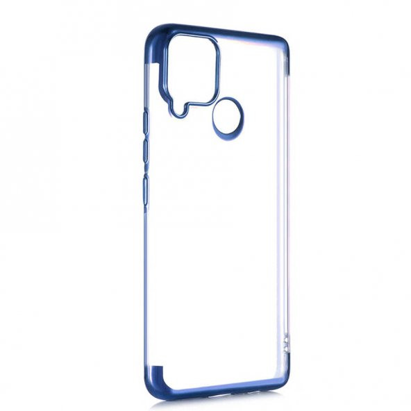 Realme C25 Kılıf Zore Dört Köşeli Lazer Silikon - 3