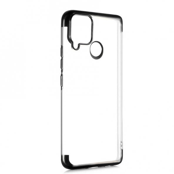 Realme C25 Kılıf Zore Dört Köşeli Lazer Silikon - 4