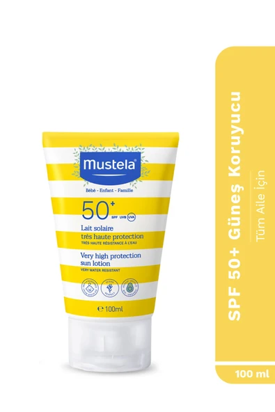 Mustela Yüksek Koruma Faktörlü Spf 50+ 100 Ml Bebek Güneş Kremi