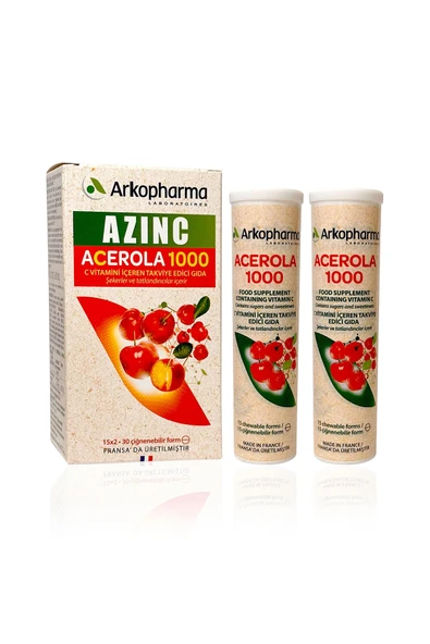 Arkopharma Azınc Acerola 1000 C Vitamini Içeren Takviye Edici Gıda