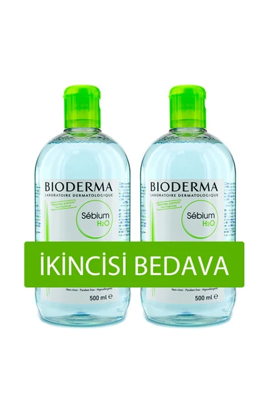 Bioderma Sebium H2O Karma ve Yağlı Ciltler için 2'li Temizleyici Solüsyon 7564585