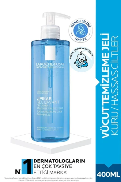 La Roche Posay Lipikar Gel Lavant Vücut Temizleme Jeli- Kuru /Hassas Ciltler İçin 400 ml