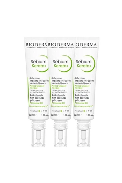 Bioderma Sebium Kerato Gel Cream 30 Ml 3 Adet