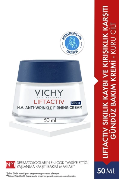 Vichy Liftactiv Supreme Night Kırışıklık Karşıtı Gece Bakım Kremi 50 ml