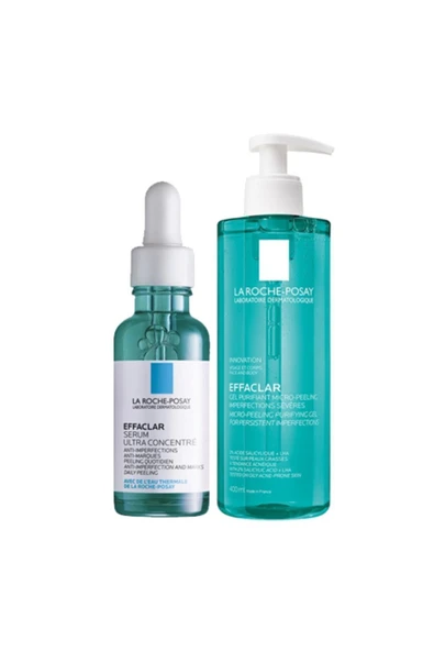 La Roche Posay Effaclar Peeling Etkili Serum Ve Temizleyici Leke Karşıtı Bakım Seti
