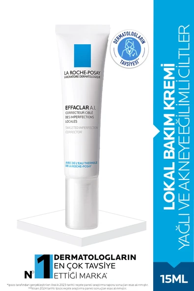 La Roche Posay Effaclar A.I Lokal Bakım Krem 15 ml- Yağlı/Akneye Eğilimli Ciltler