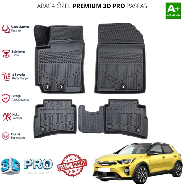 STONİC ARACA ÖZEL 3D PASPAS 2017 2018 2019 2020 2021 2022 2023 2024 ürün görseli 1