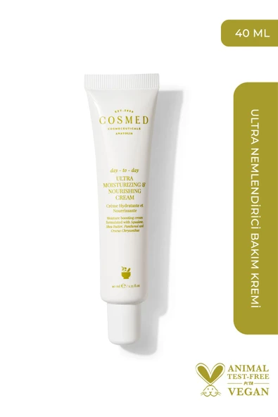COSMED Day-to-day Ultra Moisturizing & Nourishing Cream - Su Bazlı Nemlendirici Cilt Bakım Kremi 40 ml