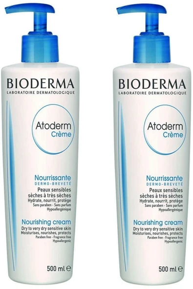 Bioderma Atoderm Çok Kuru Ciltler Için Nemlendirici Krem 500 ml 2 Adet 3401399373466