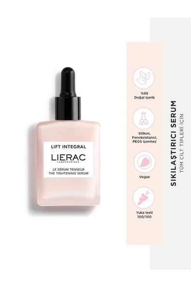 Lierac Lift Integral Sıkılaştırıcı, Yenileyici, Vegan, Cilt Bakım Serumu 30 ml