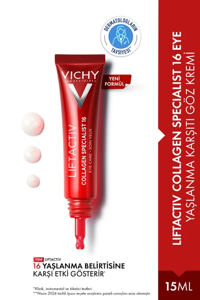 Vichy Liftactiv Collagen Specialist Yaşlanma Belirtilerine Karşı Göz Bakım Kremi 15ml
