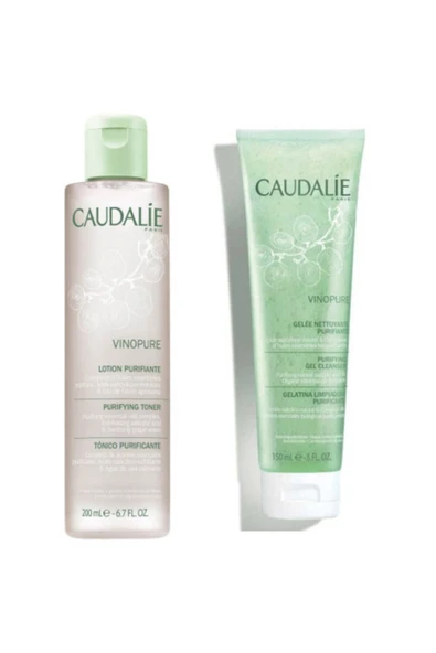 Caudalie Vinopure Temizleyici Tonik 200 Ml + Vinopure Arındırıcı Temizleme Jeli 150 Ml