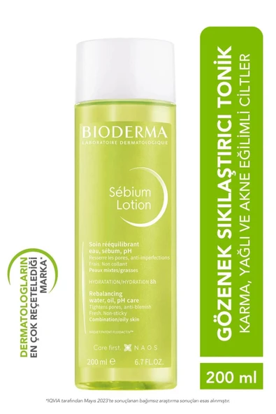 Bioderma Sebium Lotion Gözenek Sıkılaştırıcı, Siyah Nokta Karşıtı Arındırıcı Salisilik Asit Tonik 200 ml