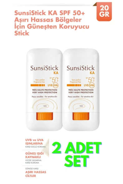 Avene Sunsimed Stick KA Spf50+ Hassas Ciltler İçin Stick 20 gr. - | 2 KUTULU SET
