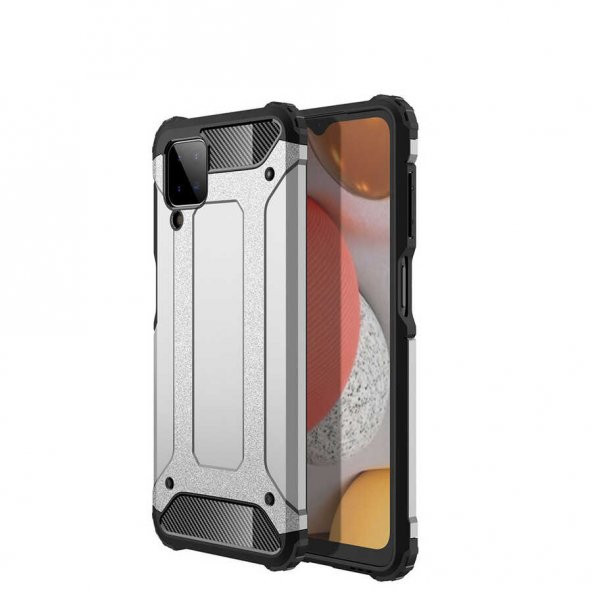 Galaxy M12 Kılıf Zore Crash Silikon Kapak - 6