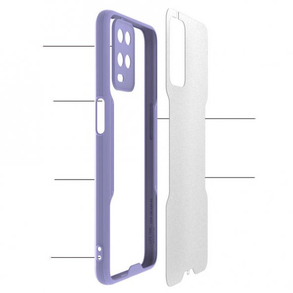 Oppo A54 4G Kılıf Zore Parfe Kapak - 11