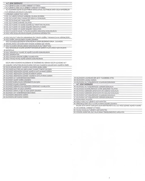 Temel Dil ve Konuşma Terapi Aynası Egzersiz Listeli - 7